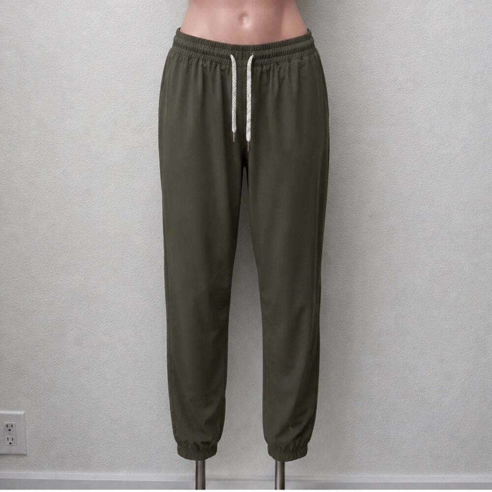 Vuori Weekend Jogger Kale Olive Green Stretch Travel Pants Women's US S
